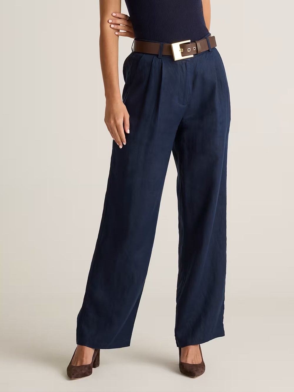 Quince 100% European Linen Pleated Trouser